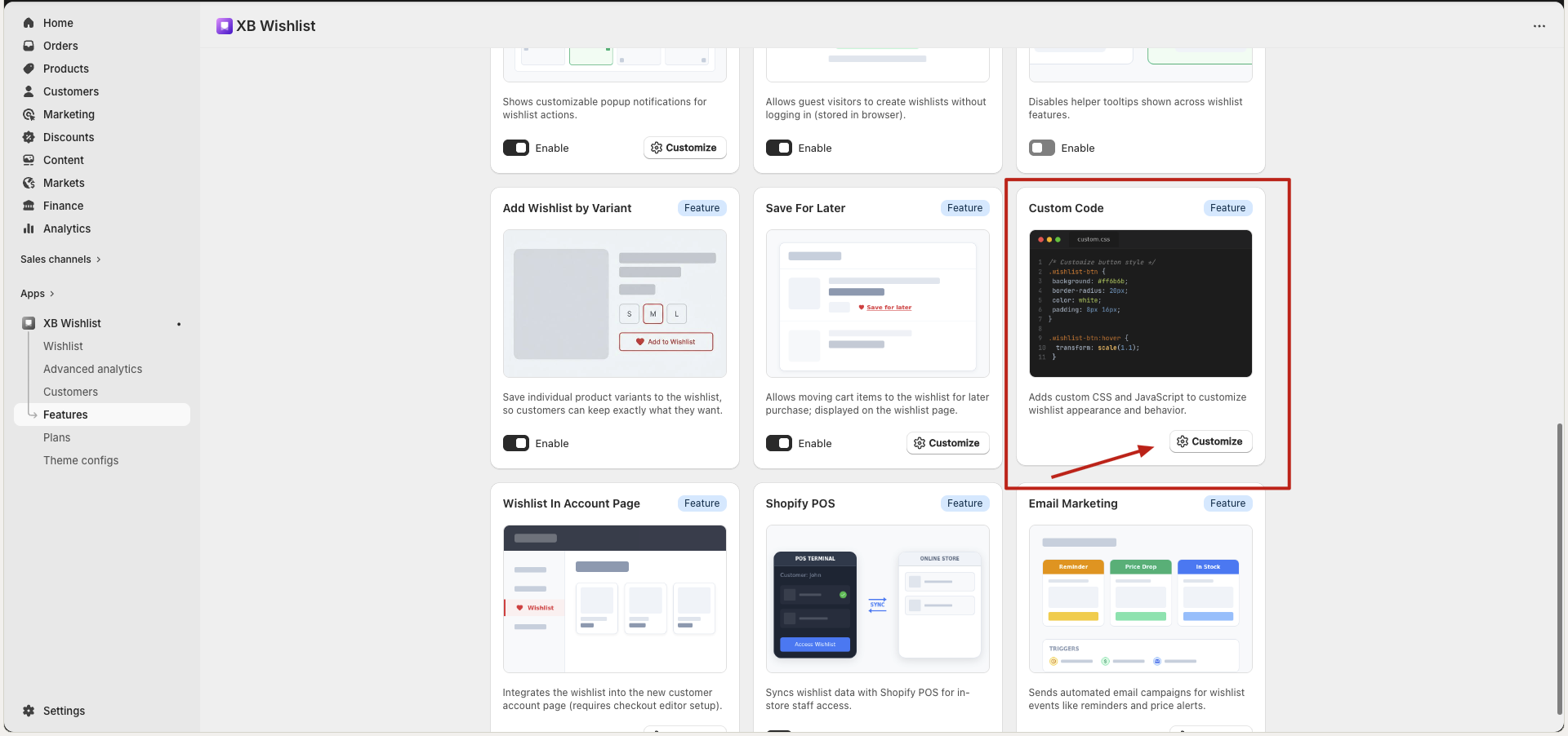 Custom CSS/JS Settings